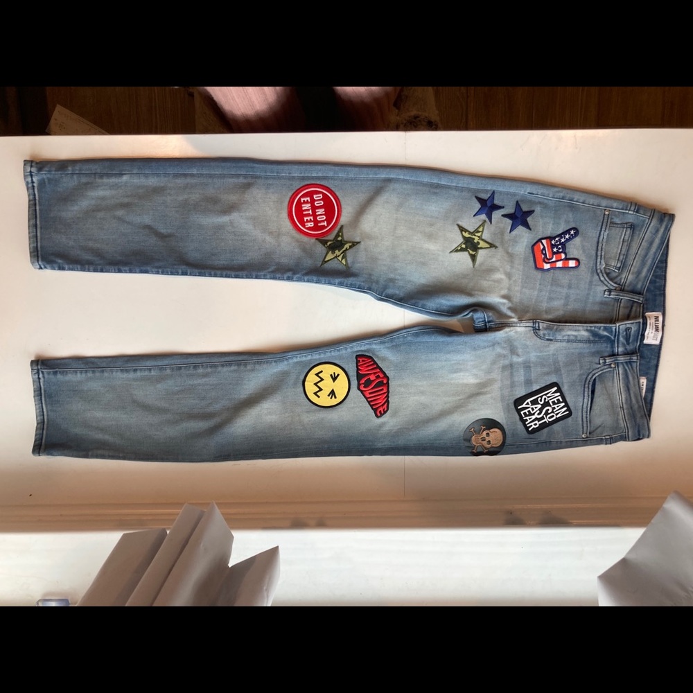 William Rast patchwork jeans